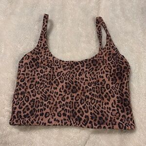 Skatie Paige Crop in Leopard